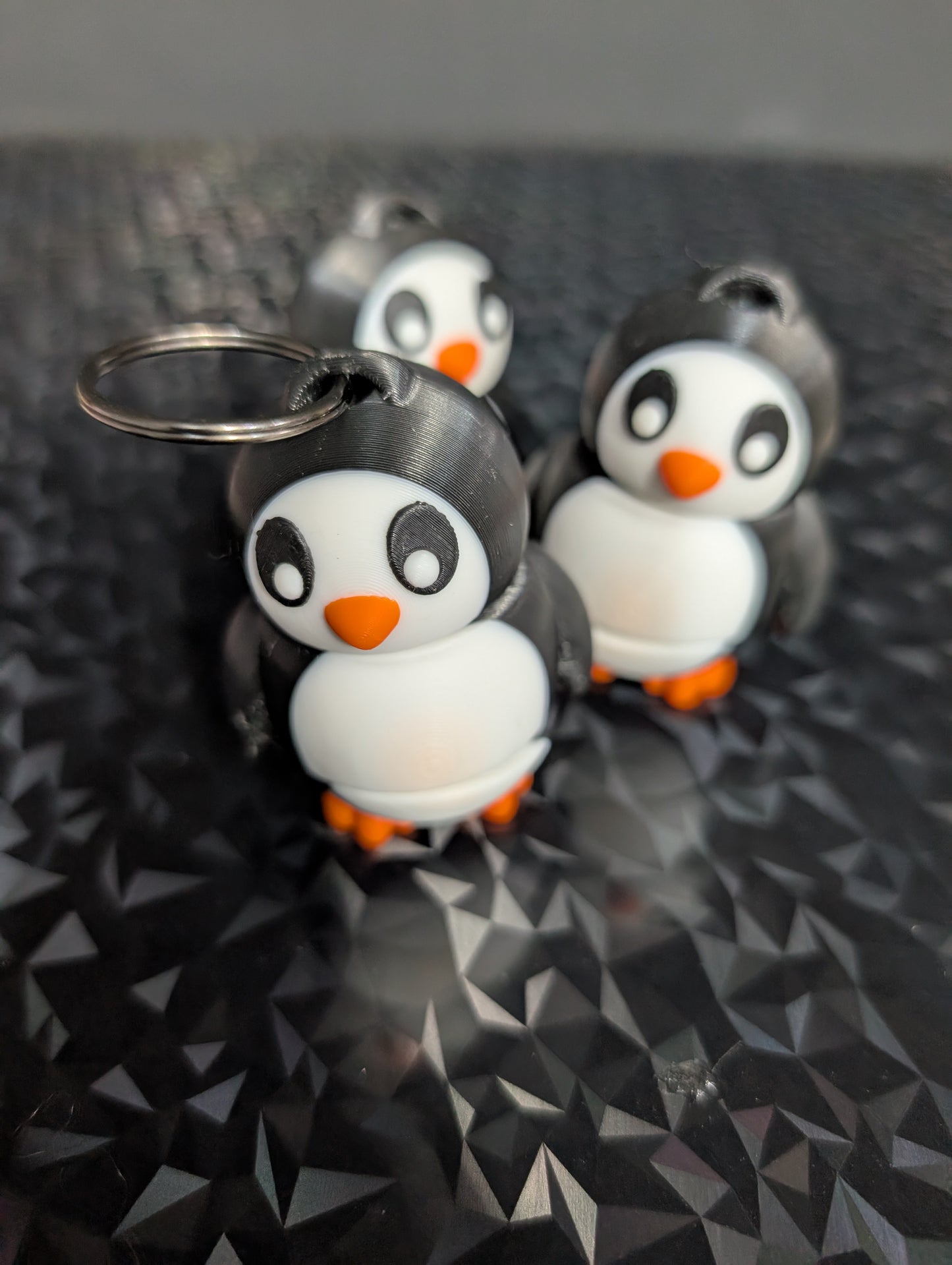 3" Articulated Penguin Bag Charm