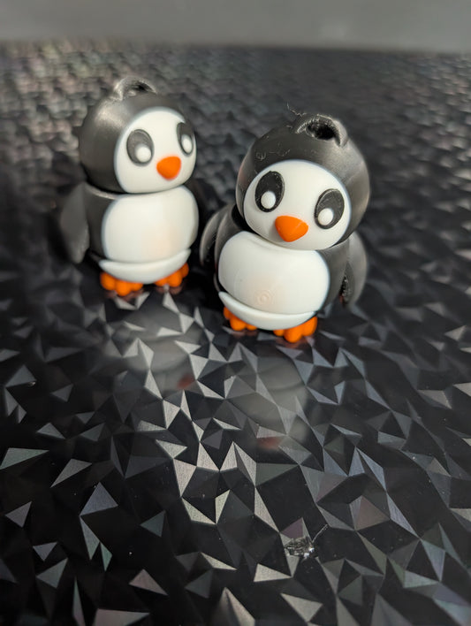 3" Articulated Penguin Bag Charm